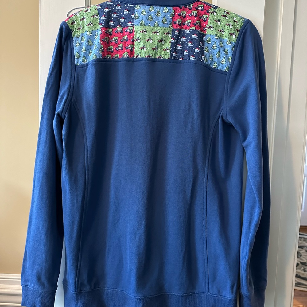 EUC Vineyard Vines holiday/winter 3/4 zip pullover; women’s size small - Picture 2 of 6